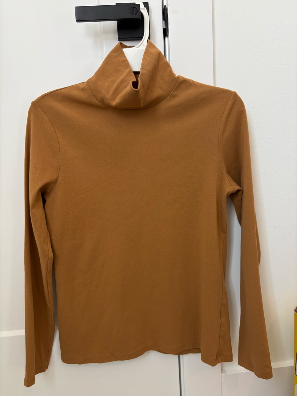 Uniqlo Camel/Tan Turtleneck Top